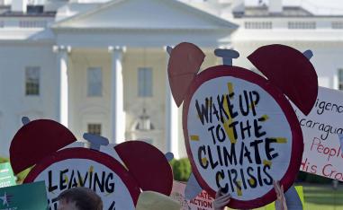 Protest against the climate change