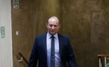 Naftali Bennett attends a weekly cabinet meeting in Jerusalem on June 2, 2019