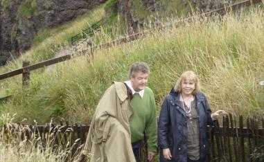 Jane Matthew and her husband Francis Matthew pictured in an unknown location