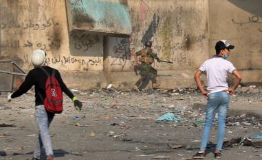 Clashes also erupted in Baghdad, where security forces fired rubber bullets and tear gas to keep demonstrators away from Al-Ahrar bridge