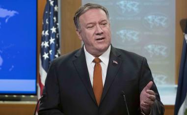 "To the courageous people of Iran who refuse to stay silent about 40 years of abuses by the ruling regime, I say simply this: the United States hears you"