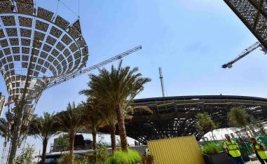 Prime Minister Benjamin Netanyahu has described the Israeli expo pavilion as part of "the continued progress of normalisation with the Arab states"
