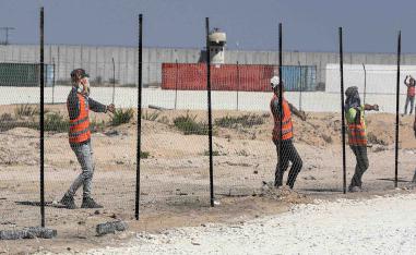 The dusty 10-acre (four hectare) site is right next to the Erez Israel-Gaza crossing, making access possible from both sides
