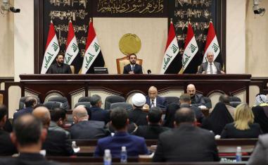 "We either vote on the occupation forces leaving, or we remain subservient, robbed of our will and dignity," said Fatah MP Ahmad al-Kinany