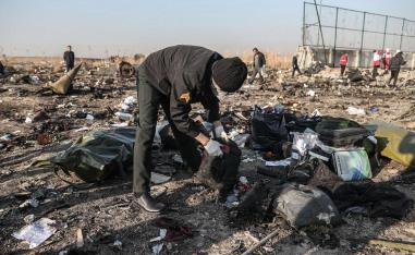 Some 45 Ukrainian aviation experts and security officials flew to Tehran early Thursday to participate in the investigation
