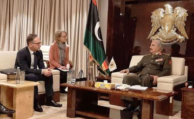 زيارة وزير الخارجية الألماني للمشير خليفة حفتر في بنغازي