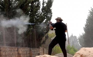 A member of the Libyan internationally recognised government forces