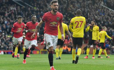 لاعب يونايتد البرتغالي برونو فرنانديش 