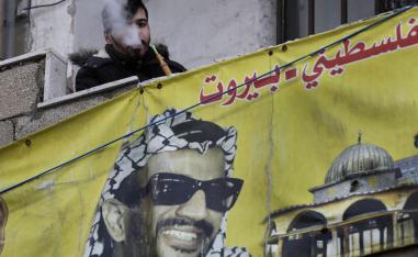 فلسطيني في مخيم برج البراجنة في بيروت