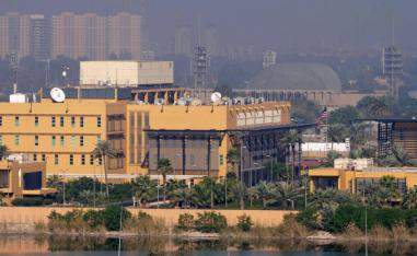 Sunday's was the 19th attack since October to target either the embassy or the roughly 5,200 US troops stationed alongside local forces across Iraq