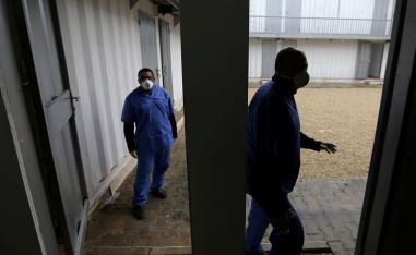 The sick, identified as two men, were in stable condition, the health ministry said