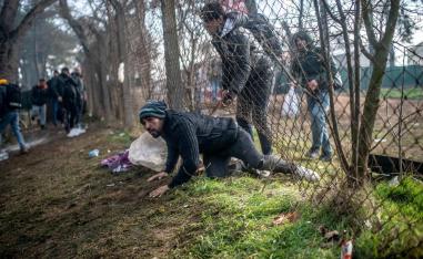 Macron said an "immediate halt to hostilities" is needed 