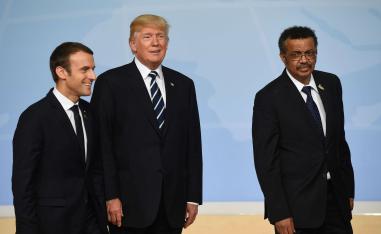 غيبريسوس ترامب وماكرون
