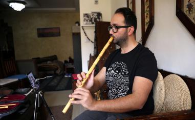 عازف الناي الاردني ليث سليمان