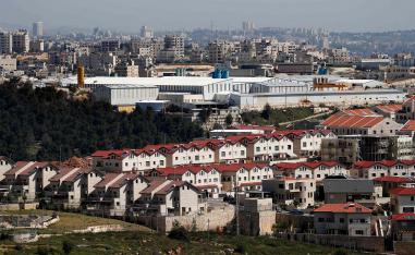 Part of the Israeli settlement of Efrat situated on the southern outskirts of the occupied West Bank city of Bethlehem 