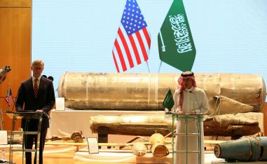 وزير الدولة للشؤون الخارجية  السعودي عادل الجبير والمبعوث الأميركي للشؤون الإيرانية براين هوك 