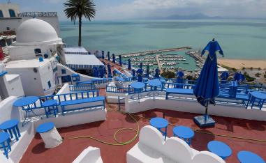 Village of Sidi Bou Said, some 20 kilometres northeast of Tunis