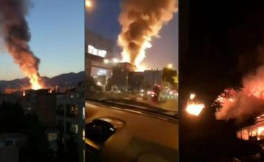 لقطات من انفجار مجهول بالقرب من طهران