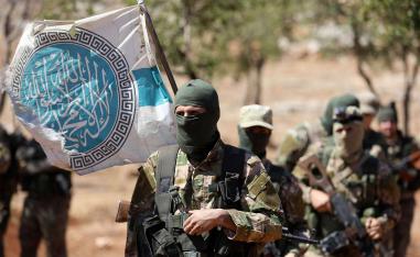 Jihadists of former Al-Qaeda affiliate Hayat Tahrir al-Sham formerly known as Al-Nusra Front