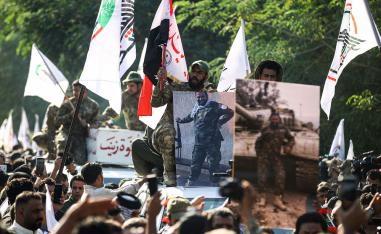 عناصر تابعة لقوات الحشد الشعبي 