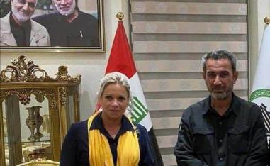 ممّثلة الأمين العام للأمم المتحدة جينين بلاسخارت في ضيافة عبدالعزيز المحمدّاوي "ابو فدك"