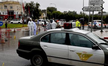 وزير الداخلية الفرنسي جيرالد دارمانان يجري محادثات مع نظيره التونسي توفيق شرف الدين