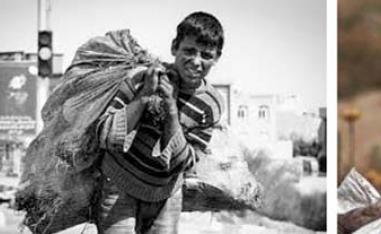 In any city of Iran, you can see children walking in the streets with a bag on their shoulders