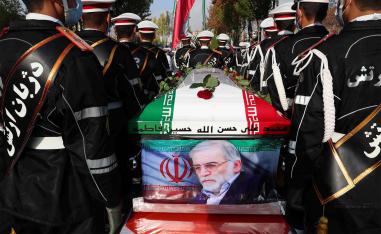 Iran began Fakhrizadeh's burial in a cemetery in northern Tehran 