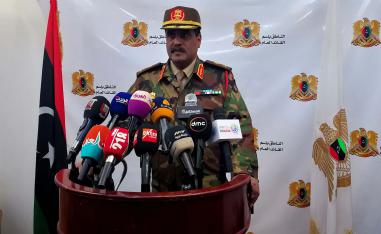 Spokesman of Libyan National Army (LNA) colonel Ahmed al-Mismari 