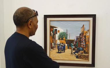 معرض 'جنوبيات' (الصور من صفحة غاليري نون للفنون على فيسبوك)