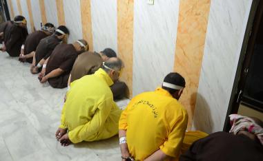 صورة لعناصر من داعش حُكم عليهم بالإعدام في العراق