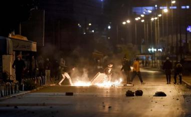 A night of violent confrontations