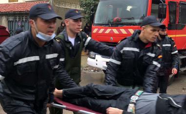 Torrential rain caused floods in Tangier