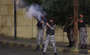 Dispersing protests with tear gas