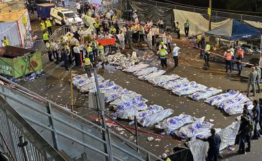 Corpses lying on the ground