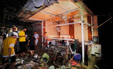 It was the third time this year that a bomb hit a market in the densely populated neighbourhood in eastern Baghdad