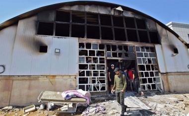 It is the second time a large fire killed coronavirus patients in an Iraqi hospital this year