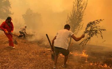 More than 74 fires were put out in the last 24 hours