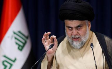 الزعيم الشيعي العراقي مقتدى الصدر