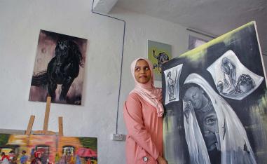 Somali artist Sana Ashraf Sharif Muhsin