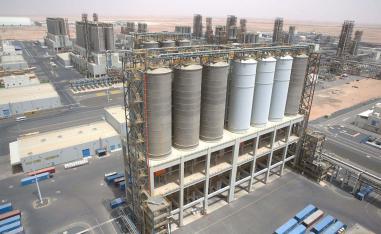 General view of the Borouge petrochemical facility at ADNOC's Ruwais Industrial Complex in Ruwais