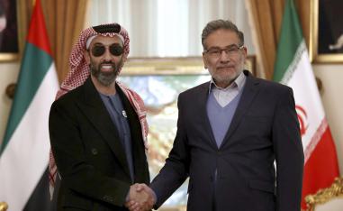 Sheikh Tahnoon meeting with Shamkhani