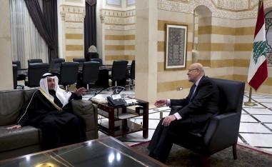 ميقاتي نوه بالمساعي الطيبة التي يبذلها وزير خارجية الكويت لإعادة العلاقات اللبنانية ـ الخليجية إلى مسارها الصحيح