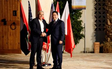 Lapid called a recent decision by Spain to support Morocco's autonomy plan "a positive development