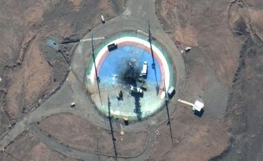 Launch pad at Iran's Imam Khomeini Spaceport