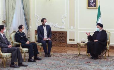 Raisi told China’s Minister of National Defense Tehran sees its ties with Beijing as strategic