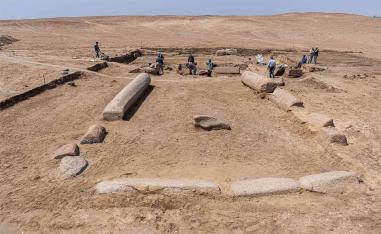 The ruins of a temple for the ancient Greek god Zeus