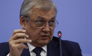 Russia's Syria envoy Alexander Lavrentyev 