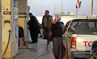 محطة تعبئة وقود في الموصل