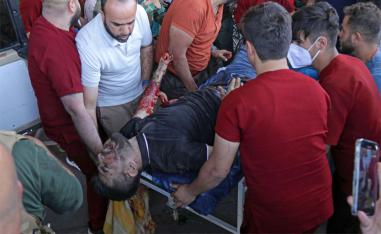 58 people wounded in the attacks near Erbil and Sulaimaniya